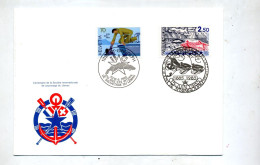 Lettre Fdc 1985 Saint Gingolph Sauvetage  France Suisse - FDC