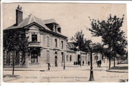 Nevers - Gendarmerie Et Avenue Marceau - Cartes Postales Ancienne - Nevers