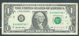 USA 1 Dollar 1995 B - B40965792T - Laura 77 26 - Billets De La Federal Reserve (1928-...)