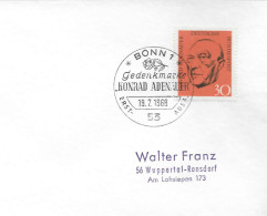 Postzegels > Europa > Duitsland > West-Duitsland > 1960-1969> Brief Met  No. 567 (17256) - Storia Postale