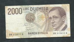 BILLET ITALIE 2000 LIRE MARCONI 1990 - DB3154116 -  LAURA 12814 - 2.000 Lire