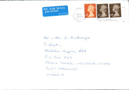 GB AFFRANCHISSEMENT COMPOSE SUR LETTRE DE STOCK ON TRENT POUR LE NIGERIA 1998 - Cartas & Documentos