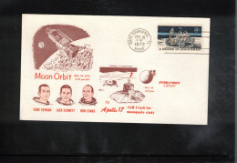 USA 1972 Space / Weltraum - Apollo 17 Moon Orbit Interesting Cover - Stati Uniti