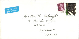 GB AFFRANCHISSEMENT COMPOSE SUR LETTRE POUR LA FRANCE 1995 - Storia Postale