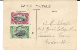 !!! CONGO, CPA ANIMÉE DU MARCHÉ DE BOMA 1906, A DESTINATION DE LONDRES - Storia Postale