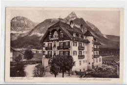 39040407 - Ehrwald Mit Hotel Zur Sonnenspitze Gelaufen Von 1927 Kleiner Knick Oben Links, Sonst Gut Erhalten - Autres & Non Classés