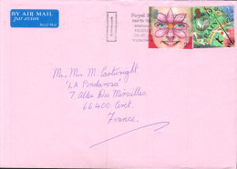 GB AFFRANCHISSEMENT COMPOSE SUR LETTRE POUR LA FRANCE 2001 - Storia Postale