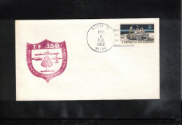 USA 1972 Space / Weltraum - Apollo 17 Manned Spacecraft Recovery Force Pacific TF 130  USS KUNIA Interesting Cover - Estados Unidos