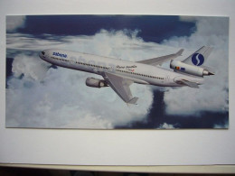 Avion / Airplane / SABENA / MD 11 / Leased From City Bird / Size : 10,5X21cm - 1946-....: Ere Moderne