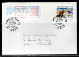 K119 - N° 2997 SUR LETTRE DE METZ DU 09/06/96 - PHILAMETZ - VIGNETTE FETE DU TIMBRE - Commemorative Postmarks