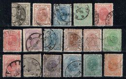 Roumanie - 1893 - 1900 - Y&T - 17 Oblitérés Entre N° 100 Et 134 - Used Stamps