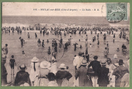 CPA - GIRONDE - SOULAC SUR MER - LE BAIN - Belle Animation - Sonstige & Ohne Zuordnung