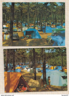 8AK3870 Lot De 2 Cartes CAMPING VACANCES SOUS LA TOILE 2  SCANS - Autres & Non Classés