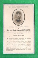 SOUVENEZ-VOUS DANS VOS PRIÈRES D'HENRIETTE-MARIE-JEANNE SAINT-MARTIN DÉCÉDÉE À MONFERRAN-SAVÈS - Réf. N°12973 - - Obituary Notices