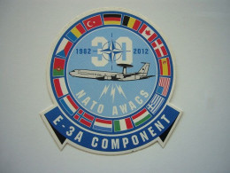 Avion / Airplane / NATO AWACS / E-3A Component / 1982-2012 / Sticker - Size: 10cm - 1946-....: Era Moderna