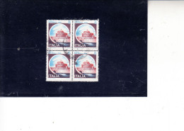 ITALIA 1980 - Sassone   1504° (quartina) -  Castello S.Angelo - Roma - 1971-80: Usati