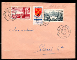 MP80-40 : Dept 80 (Somme) AMIENS-LAMARTINE 1957 > Cachet Type A7 - Manual Postmarks