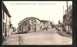52 - DOMMARTIN-le-SAINT-PÈRE - Route Nationale Et Rue Des Prés - 1939 - Altri & Non Classificati