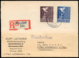 Gemeinschaftsausgaben, 1948, 960 Zf, 962 Zf, Brief - Sonstige & Ohne Zuordnung