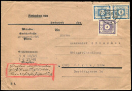 SBZ - Ostsachsen, 1945, 54a (2), 58a, Brief - Otros & Sin Clasificación