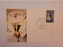 Carte Postale Premier Jour  ** La Broderie - 1980-1989