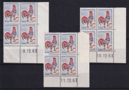 D 790 / LOT  N° 1331 COQ DE DECARIS 8EME TIRAGE COIN DATE DU 09/10/11/12/63 NEUF** - Colecciones Completas