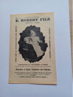 Ancienne Publicité Horlogerie E.ROBERT FILS LE LOCLE SUISSE 1914 RECTO ZENITH - Schweiz