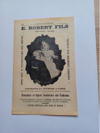 Ancienne Publicité Horlogerie E.ROBERT FILS LE LOCLE SUISSE 1914 RECTO ZENITH - Suiza