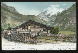 14955 - SUISSE -  Paysage Alpestre Et La BLÜMLISALP  -  Dos Non Divisé - Blumenstein