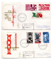 Italia FDC Venetia 1965 XX Ann. Resistenza Viag Racc. Per L'Italia - FDC