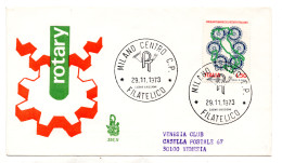 Italia FDC Venetia 1973 Rotary Viaggiata Per L'Italia 1149 - FDC