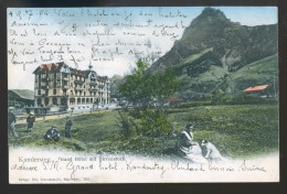 14957 - SUISSE -    KANDERSTEG - Grand Hôtel Mit Birrenstock  -  Dos Non Divisé - Kandersteg