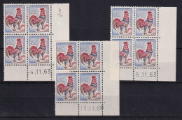 D 790 / LOT  N° 1331 COQ DE DECARIS 9EME TIRAGE COIN DATE DU 04/05/13/11/63 NEUF** - Colecciones Completas