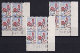 D 790 / LOT  N° 1331 COQ DE DECARIS 9EME TIRAGE COIN DATE DU 14/18/19/11/63 NEUF** - Colecciones Completas