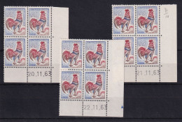 D 790 / LOT  N° 1331 COQ DE DECARIS 9EME TIRAGE COIN DATE DU 20/21/22/11/63 NEUF** - Colecciones Completas