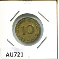 10 PFENNIG 1949 G WEST & UNIFIED GERMANY Coin #AU721.U.A - 10 Pfennig
