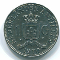 1 GULDEN 1970 ANTILLAS NEERLANDESAS Nickel Colonial Moneda #S11902.E.A - Antilles Néerlandaises