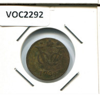 1734 HOLLAND VOC DUIT NETHERLANDS INDIES NEW YORK COLONIAL PENNY #VOC2292.7.U.A - Indes Néerlandaises