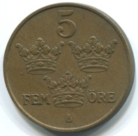 5 ORE 1930 SUECIA SWEDEN Moneda #WW1075.E.A - Schweden