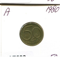 50 GROSCHEN 1980 ÖSTERREICH AUSTRIA Münze #AT603.D.A - Oostenrijk