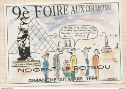 8AK3893 NOGENT LE ROTROU 1994 9e FOIRE AUX COLLECTIONNEURS Illustrateur ?? 2  SCANS - Nogent Le Rotrou