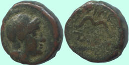 SERPENT Antiguo Auténtico Original GRIEGO Moneda 2.4g/14mm #ANT2505.10.E.A - Griechische Münzen