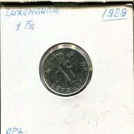 1 FRANC 1989 LUXEMBOURG Pièce #AT224.F.A - Lussemburgo