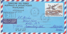 TAAF Aerogramme Ca Martin De Vivies 1 JAN 1997 (59739) - Cartas & Documentos