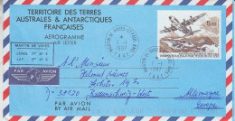 TAAF Aerogramme Ca Martin De Vivies 1 JAN 1997 (59739) - Brieven En Documenten