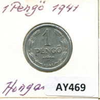 1 PENGO 1941 HUNGARY Coin #AY469.U.A - Ungheria