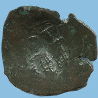 Authentique Original Antique BYZANTIN EMPIRE Trachy Pièce 2.8g/25mm #AG579.4.F.A - Byzantinische Münzen