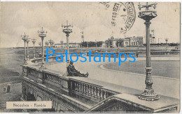 228366 ARGENTINA BUENOS AIRES NECOCHEA RAMBLA VISTA PARCIAL POSTAL POSTCARD - Argentine