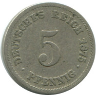 5 PFENNIG 1875 A ALEMANIA Moneda GERMANY #AE699.E.A - 5 Pfennig