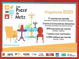 Les Puces De Metz Programme 2023 Centre Foires Et Conventions De L'Eurométropole De Metz 2scans - Werbung